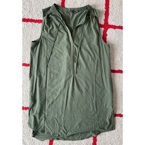 Prana Natassa Travel Sleeveless Tunic - Army Green S